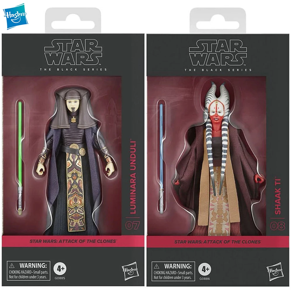 

[In-Stock] Hasbro Star Wars The Black Series Jedi Master Luminara Unduli & Shaak Ti 6-Inch-Scale Action Movie Figure Model Toys