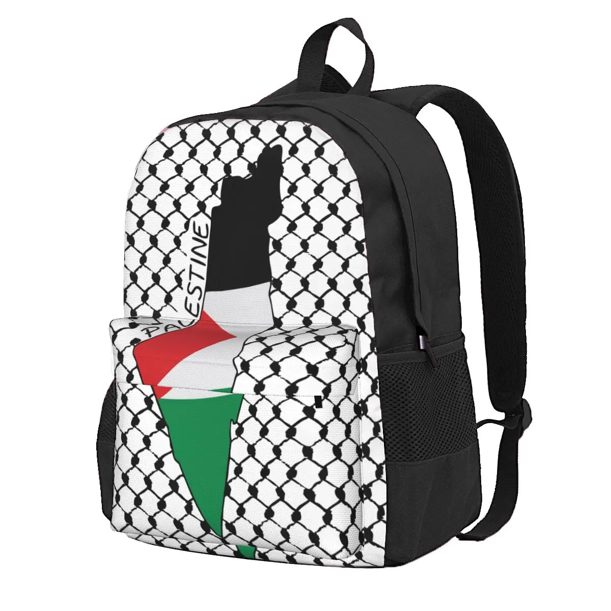 Palestinian Kufiya Hatta Cool Backpack Lightweight Student Business Traditional Keffiyeh Daypack for Men Women Shoulder Bag