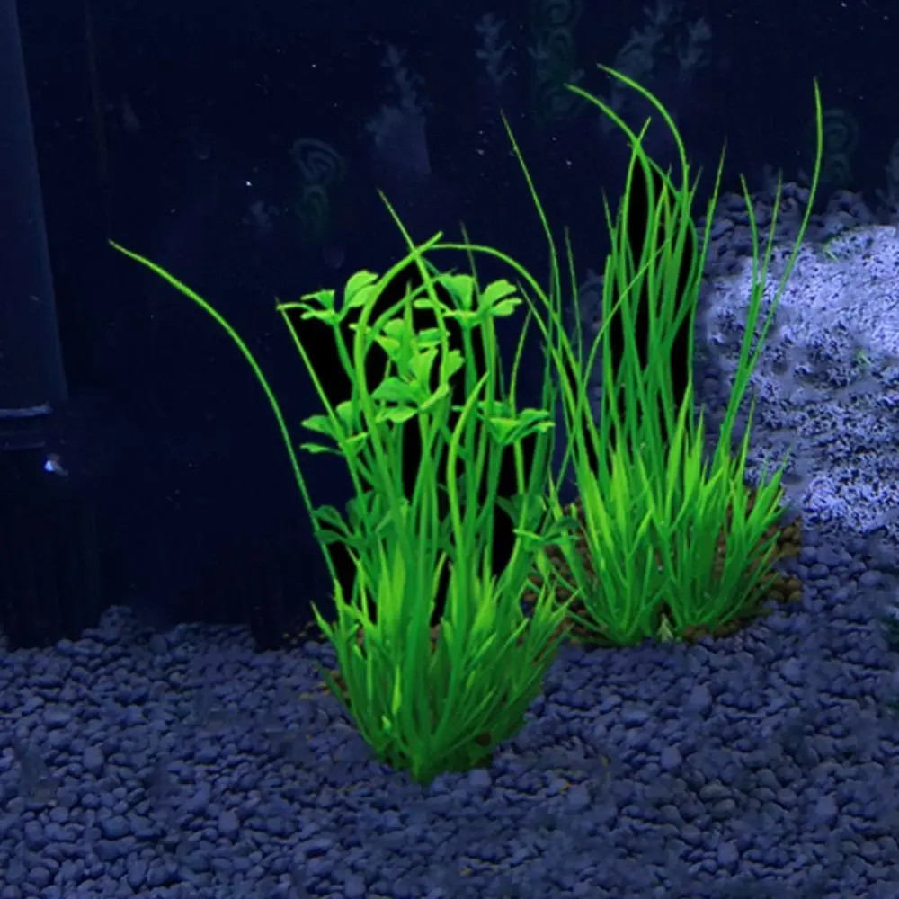 Artificial Aquarium Plants Aquatic Green Plant Aquarium Fish Tank Decoration 13cm Height Decoration Aquarium