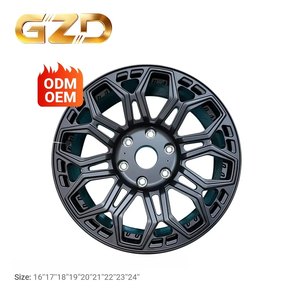 

High Quality Source Factory Lightweight Aluminum Wheel 16-24 Inch Wholesale Custom 6*139.7 New Design Flowers Shaped Wheel Rim