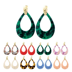 Fashion Water drop Dangle Earring Colorful Acetate jewelry Tortoiseshell Women's earrings Geometry earring Flamenco Accessories