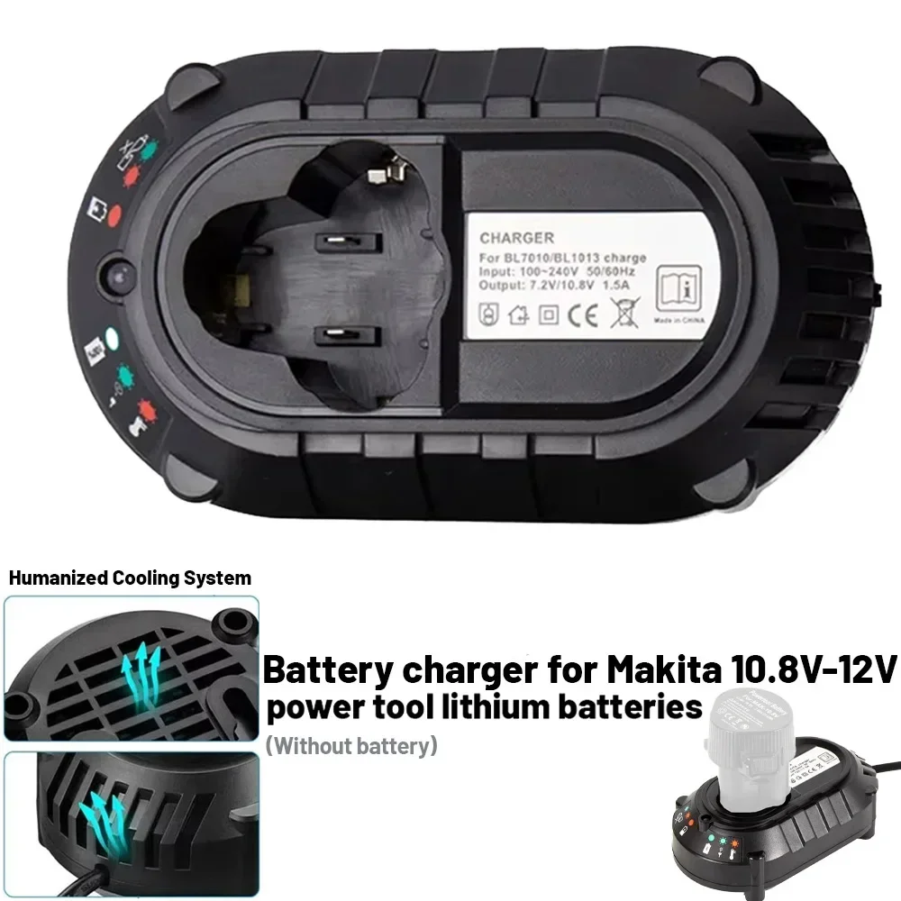 Newest For MAKITA Battery charger BL1013 BL1014 10.8V /7.2V 12V Li-ion Battery DC10WA Electric Drill Screwdriver Power Tool