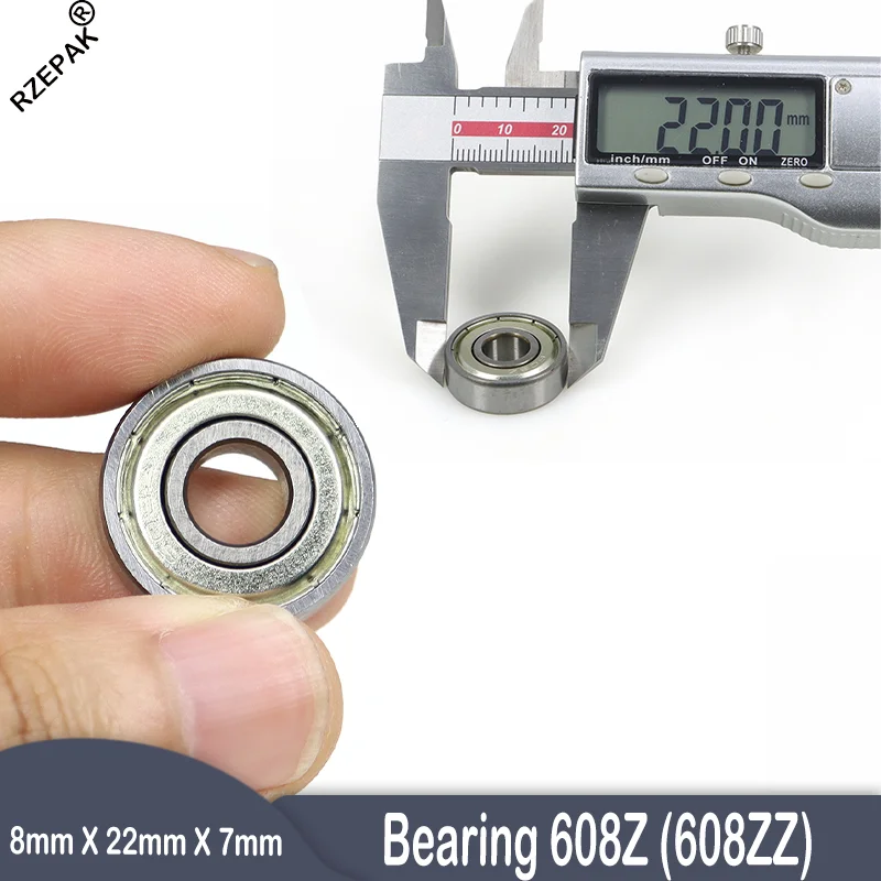 

1-150Pcs Ball Bearings 608ZZ(608Z) Metal Double Shielded Miniature Deep Groove Skateboard Ball Bearings 8mm X 22mm X 7mm
