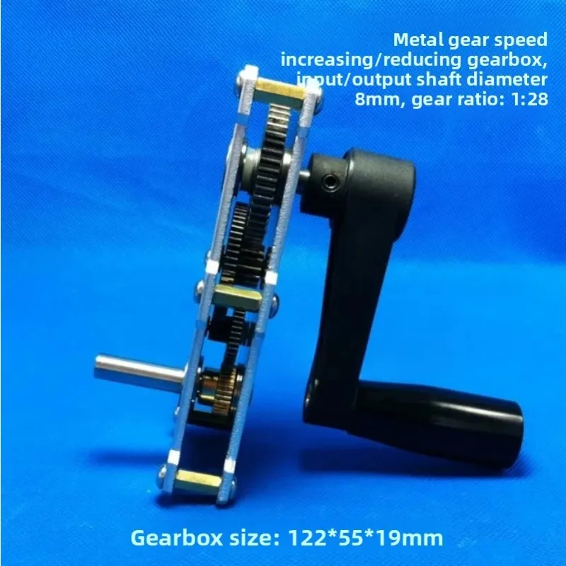 High Torque Metal Gear Reducer Gearbox Accelerator Speed Reduction Transmission Mechanical Accessory