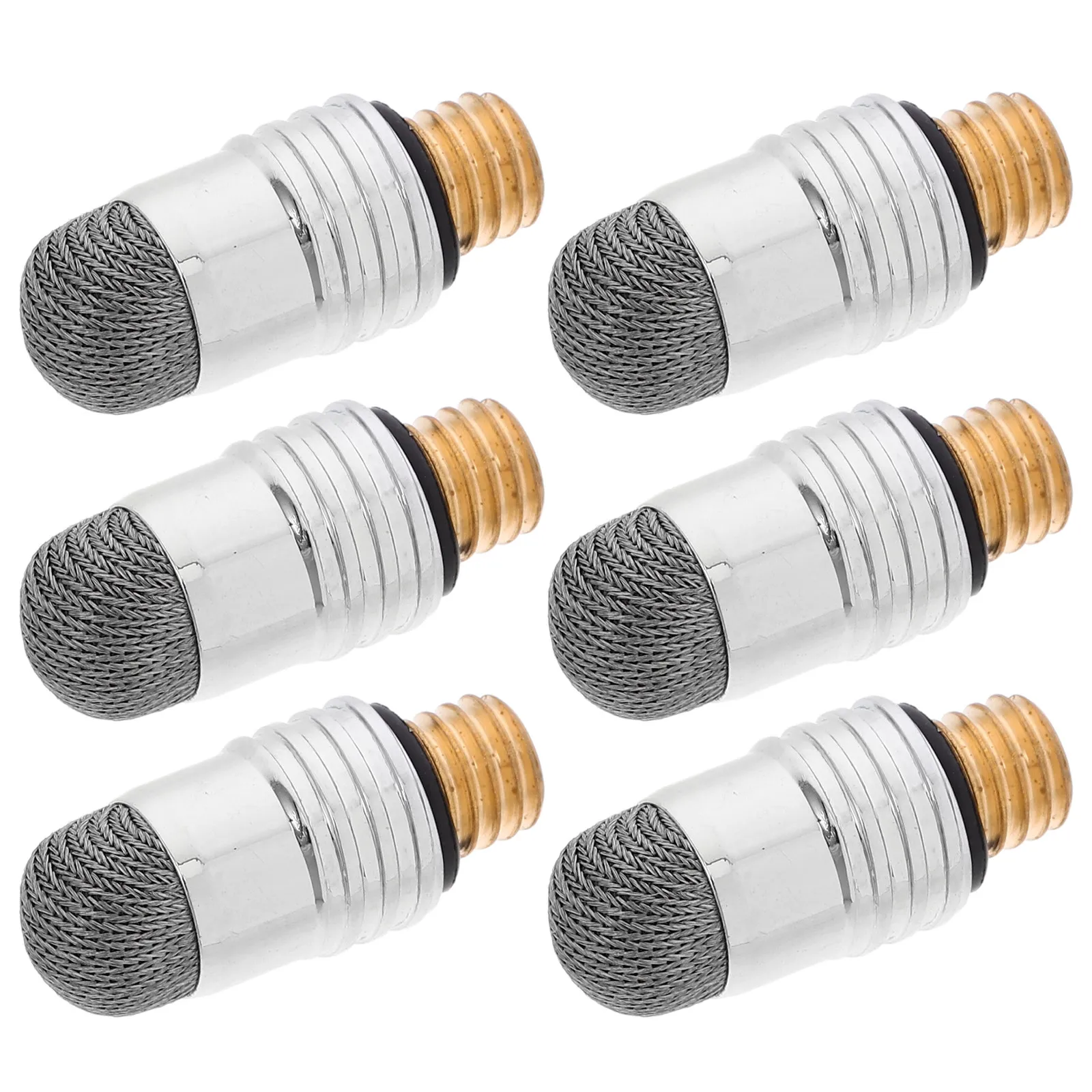 6Pcs Capacitive Stylus Tips Mesh Fiber Replacement Tips for Touch Devices Sturdy Conductive Silver Material Accurate Touch