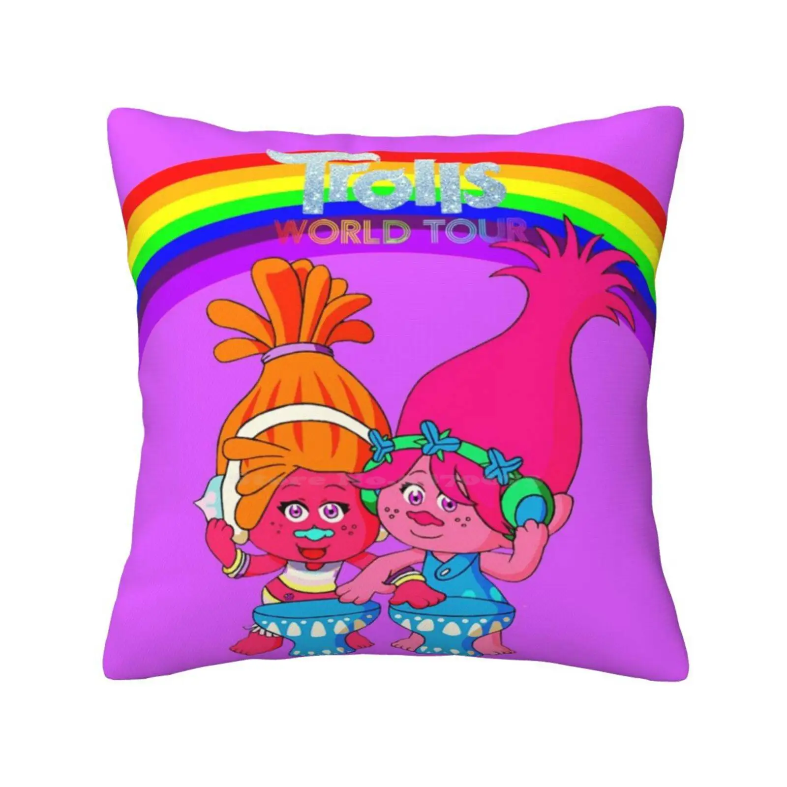 Poppy Trolls World Tour Soft Comfortable Pillowcase Branch Trolls World Tour Cooper Trolls Queen Poppy Biggie Bridget Princess