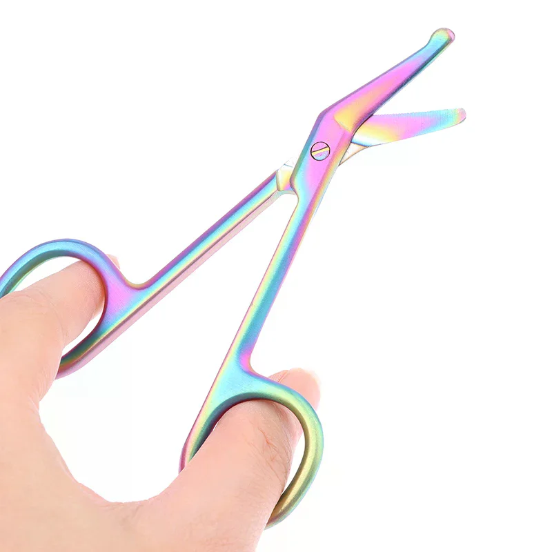 

11CM Stainless Steel Gauze Bandage Scissors Dressing Surgical Scissors Household Plaster Scissors Nurse Scissors
