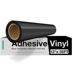 HTVRONT-rollo de vinilo adhesivo permanente mate para Cricut Craft, pegatinas de decoración de caja de teléfono de vidrio DIY, 12 