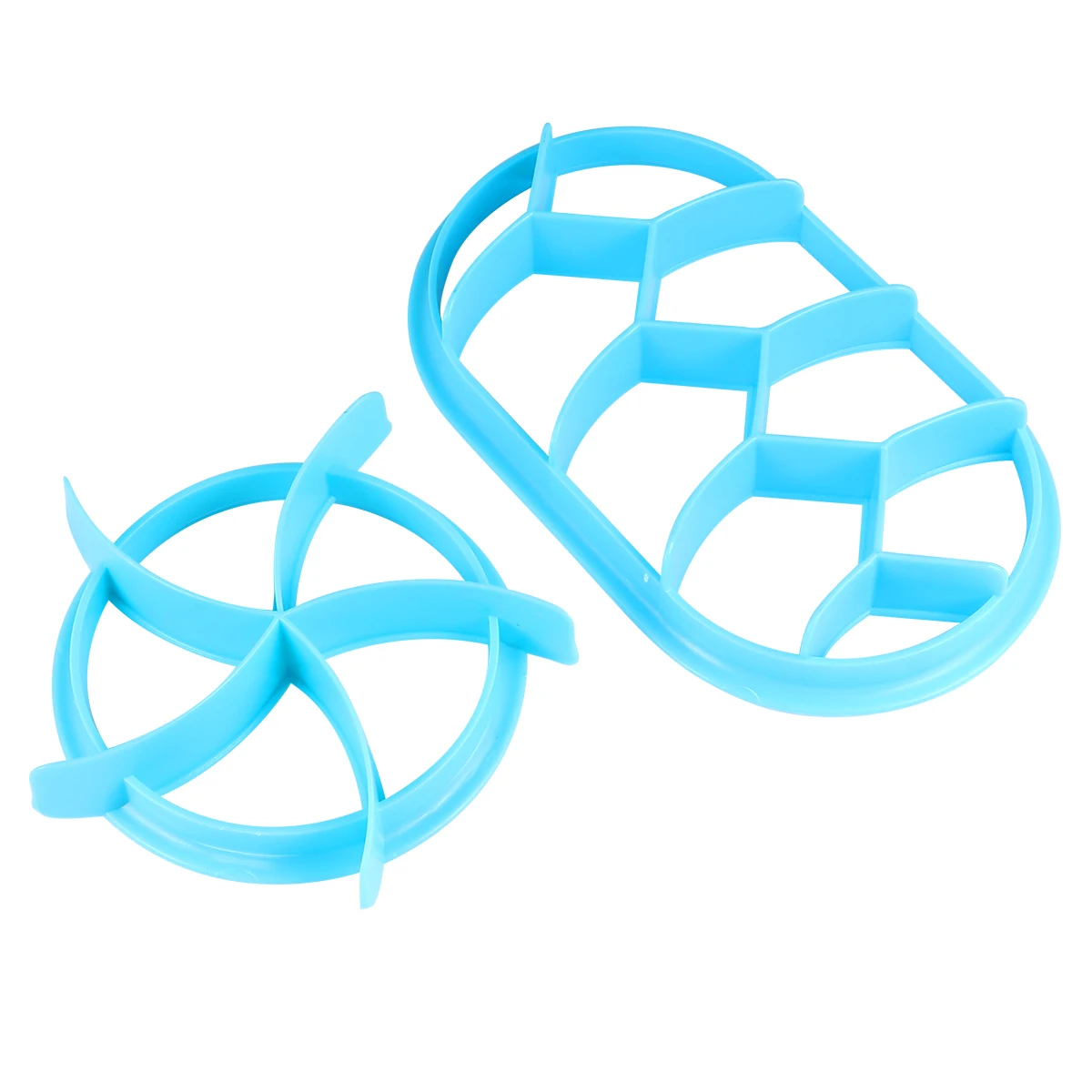 

2 pcs Bread Press Molding Tool Baking Supplies Plastic Pastry Cutter For Cake Cookie Chocolate Mold Non-Stick Kitchen Utensil