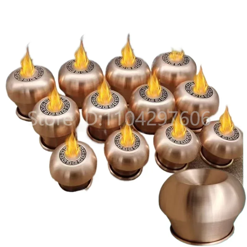 2pc/6pc Glass/copper Cupping Chinese Traditional Healthcare Cupping Body Points Massage GuaSha tool Beauty can gift fire rodcan