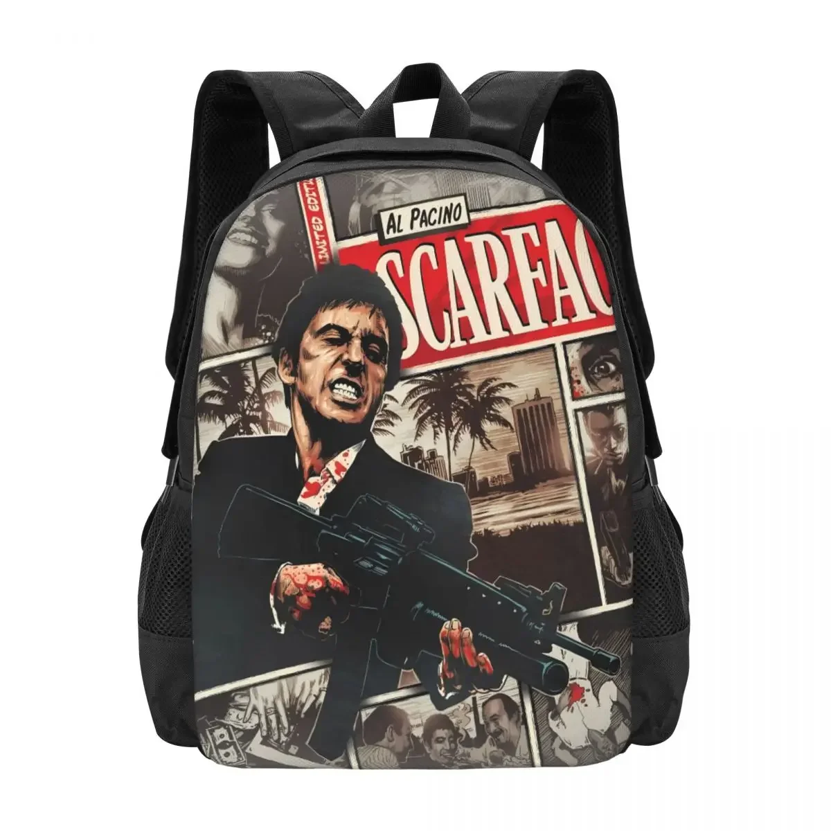 

Scarfaces Tony Montana Travel Laptop Backpack, Business College School Computer Bag Gift for Men & Women