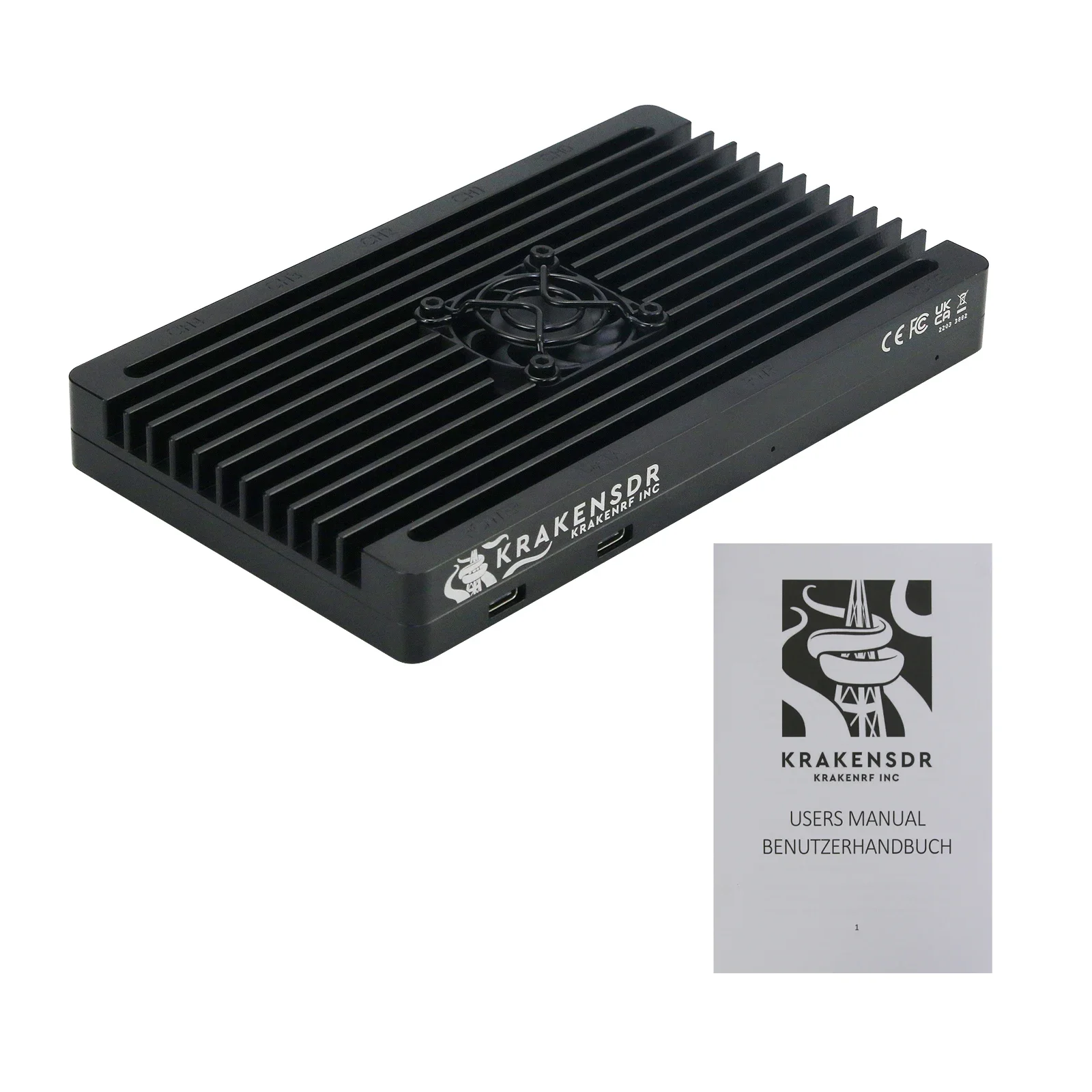 KrakenSDR Radio Phase-Coherent SDR Receiver 5-Channel Radio Direction Finding Passive Radar Receiver