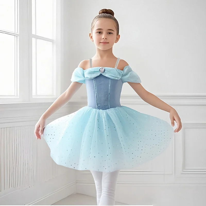 

2023 New Women's Long Ballet Tutu Skirt Dress for Girls Swan Belly Dance Performance Clothing