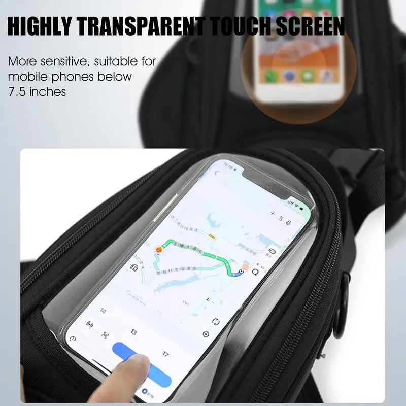 Motorbike Tank Bag Motorcycle Tank Top Storage Pouch Motorcycle Cycling Accessory Motorbike Riding Bag With Waterproof Touch