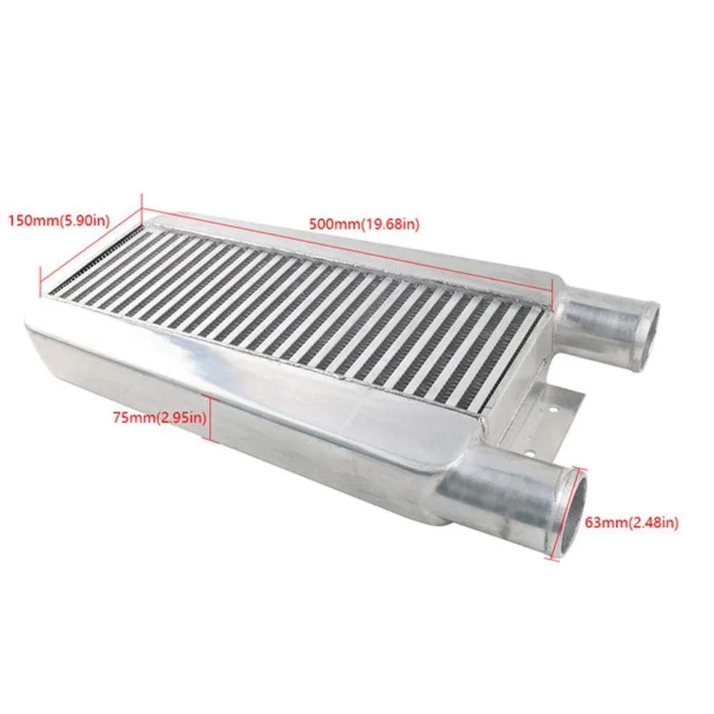 

Universal Automotive Cooling Systems Front Mount Same Side 24"x11"x3" Turbo Intercooler Aluminum Plate Type 2.5'' I/O