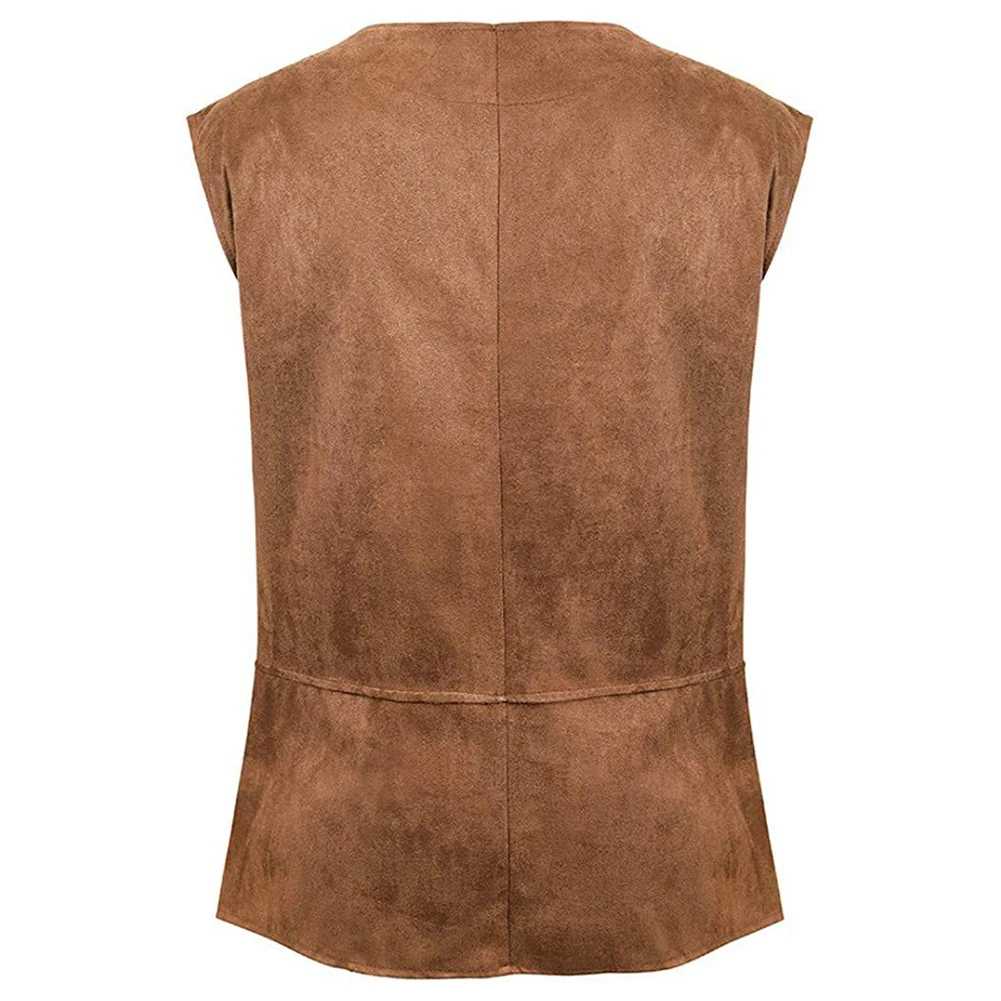 

Мужской жилет для косплея, осенний, готический, на шнуровке, в стиле Ренессанс, однотонный, стимпанк, зимний, удобный