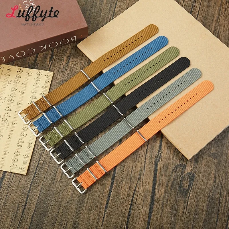 ナイロンウォッチストラップ,18mm,20mm,22mm,ミリタリーブレスレット用,交換用アクセサリー