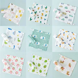 1pcs/5pcs Baby Towels Handkerchief Bathing Washcloth Newborn 6 Layers Cotton Muslin Soft Infant Hand Towel Baby Items 25*25CM