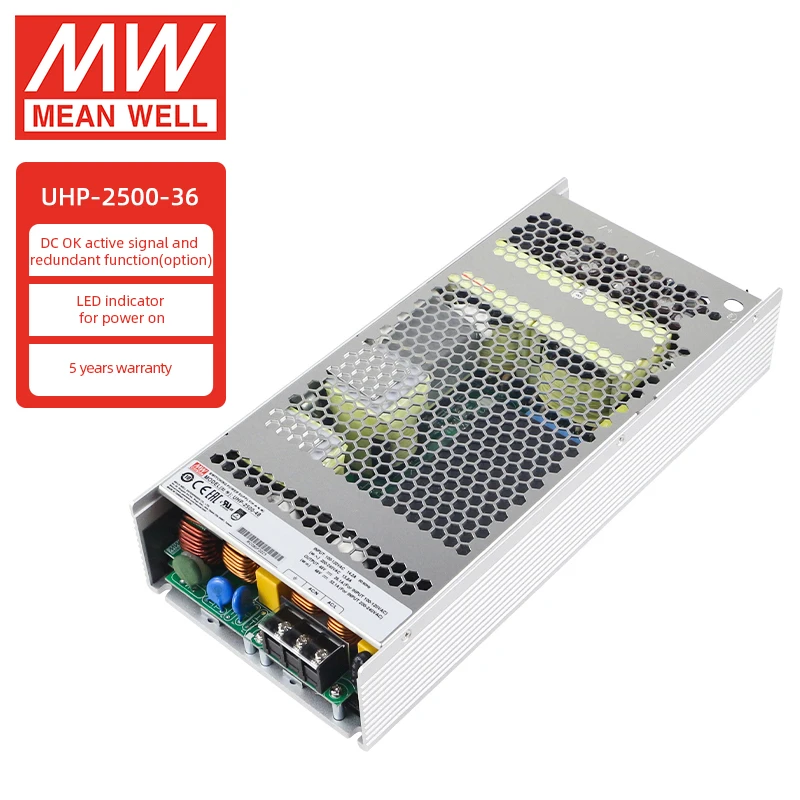 

Hot sale Mean Well 2500W UHP-2500-36 36V 69.4A PFC AC DC Switching Power Supply for Mechanical and Electrical Equipment