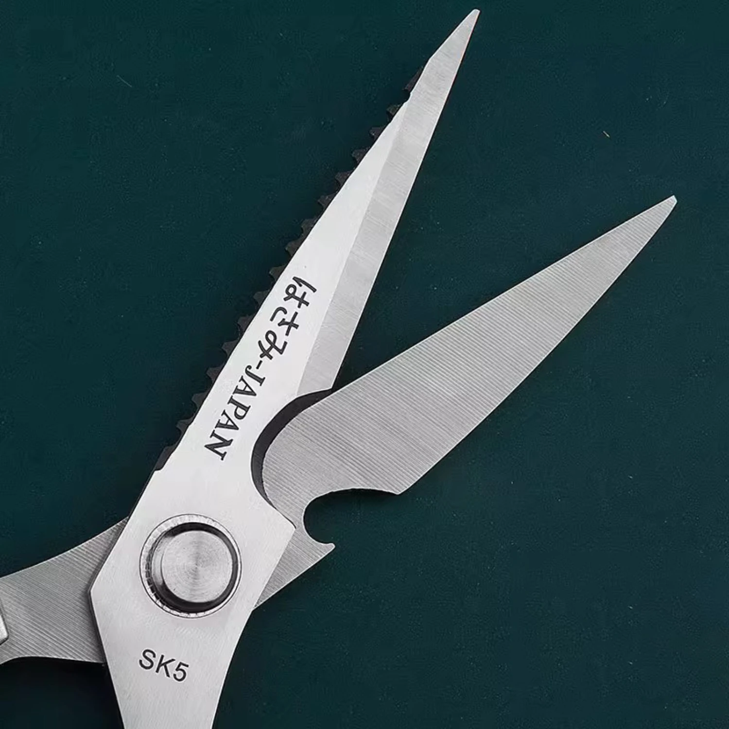 Scharfe Edelstahl Küche Schere Geflügel Schere Fisch Knochen Entferner Multifunktionale Fleisch Lebensmittel Cutter Schere Für Küche – Detail 5