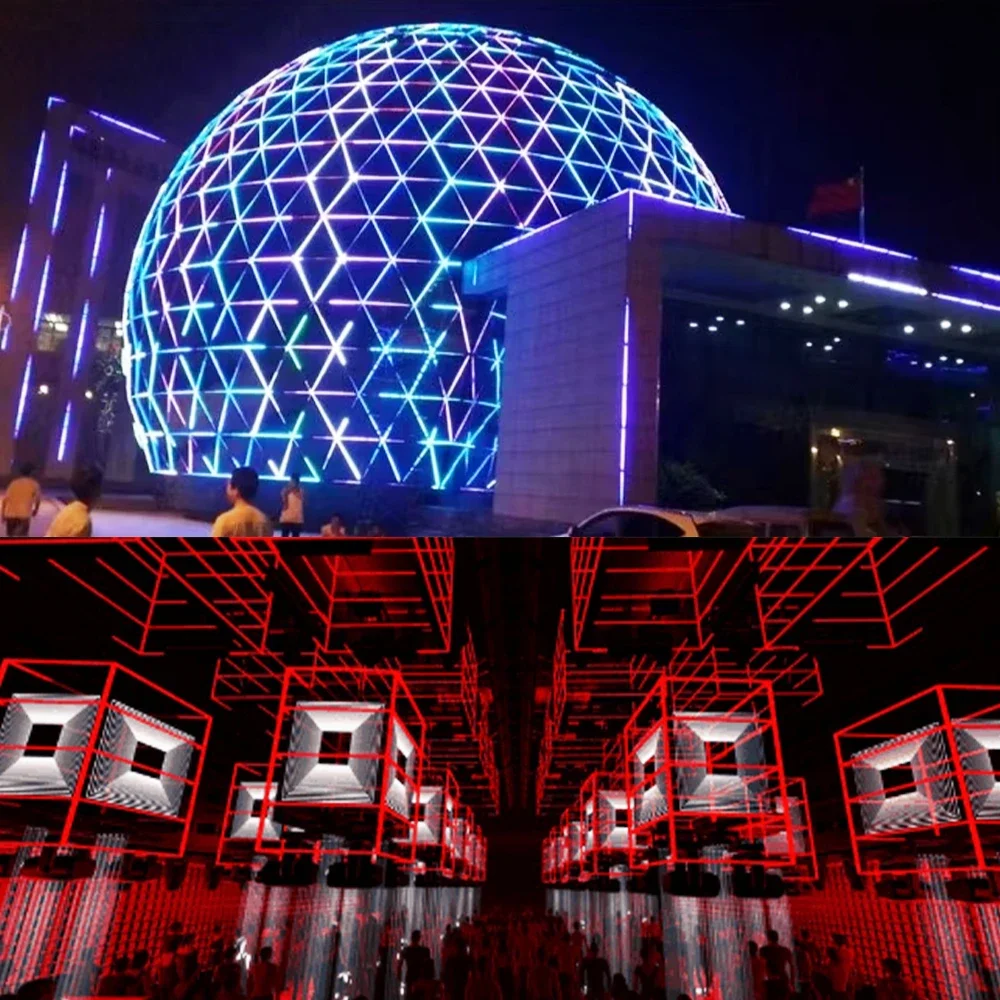 Illuminazione a barra pixel con striscia rigida LED impermeabile DC24V DMX512 RGBW