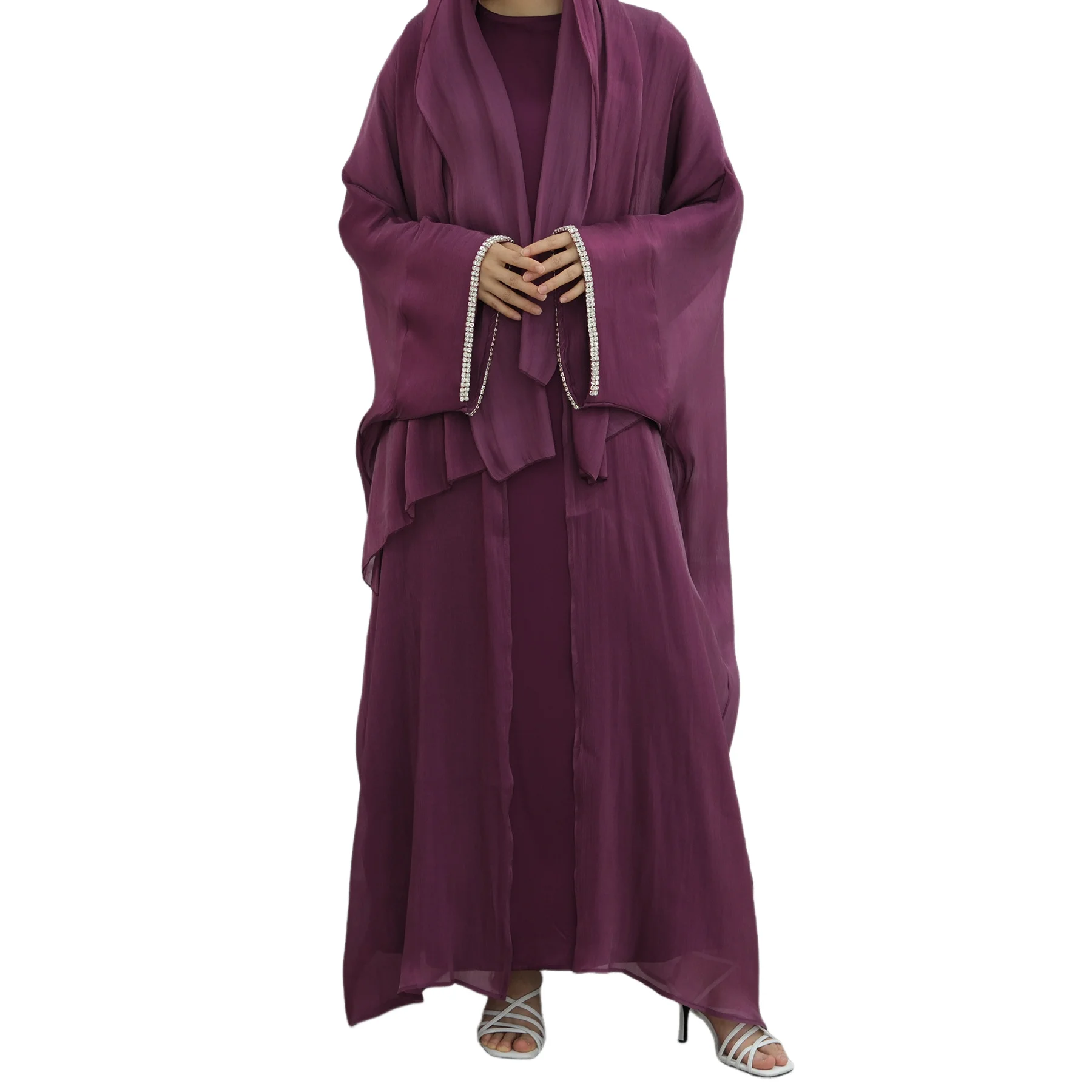 

Ramadan Open Abaya Dubai Kaftan Women Muslim Dress Modest Kimono Cardigan Eid Djellaba Kebaya Islam Jalabiya Femme Robe Abbayas