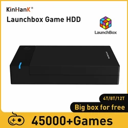 Launchbox disco duro para juegos, adecuado para Windows, más de 45000 juegos integrados, adecuado para juegos 3D, HDD con caja grande