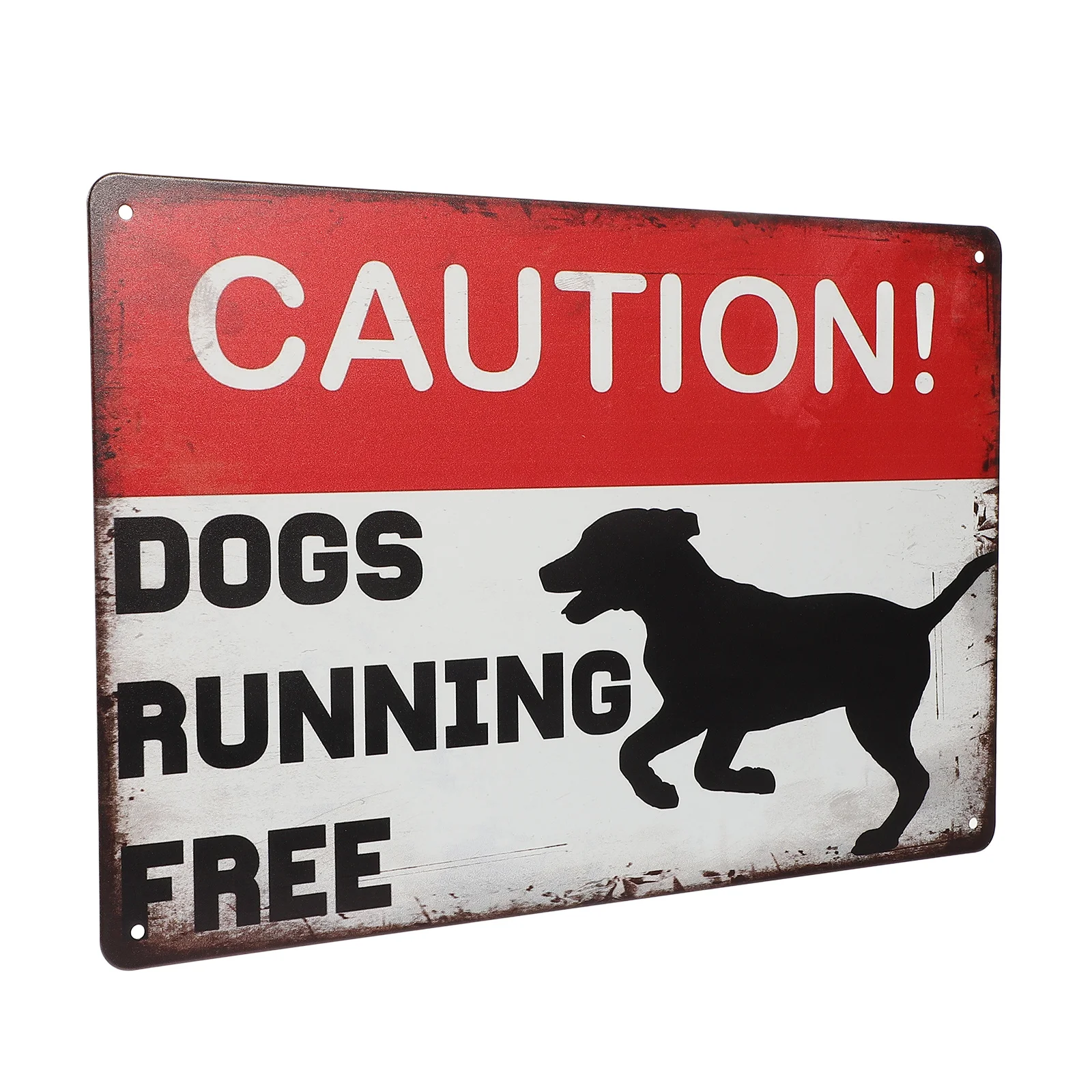 

1pc Vintage Metal Yard Dog Warning Sign For Gate Outdoor Garden Decor Beware Of Dog Sign For Cottage Farm Villa Porch