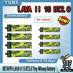 LAVA II 1S BT2.0 Connector Drone Battery by BETAFPV, 280mAh to 680mAh Optional Capacity Fit Air65 Tiny Whoop FPV Mini Quadcopter