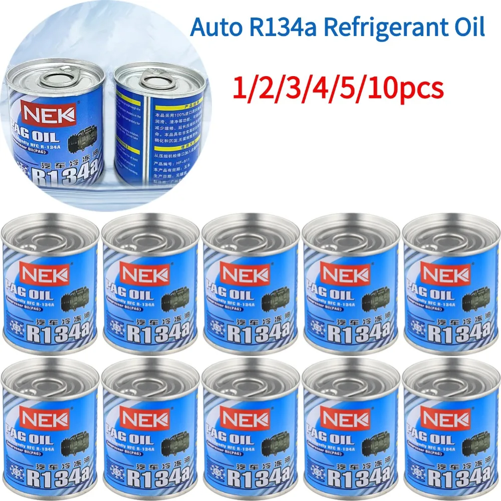 Compresseur d'huile de réfrigérant R134a pour automobile, système de climatisation A/C AC, accessoires de réfrigérant pour voiture et camion, 1 à 10 pièces