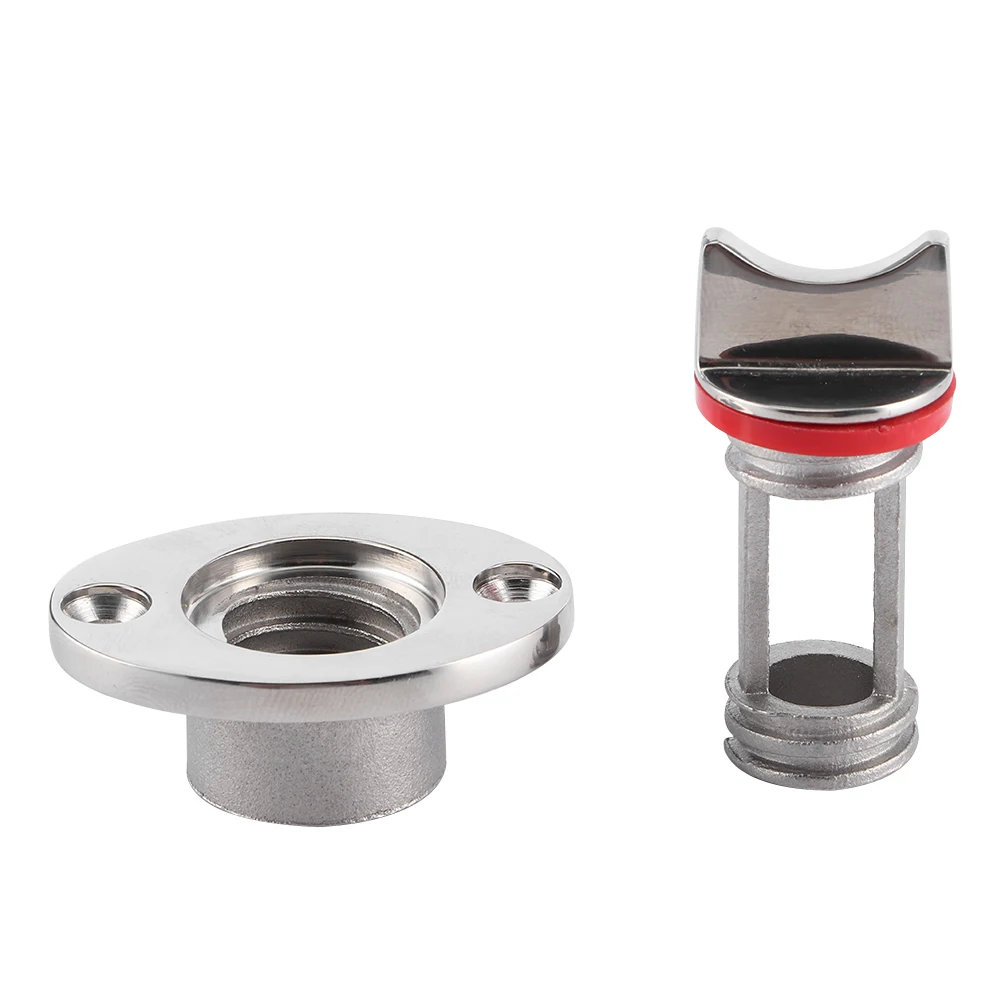 Marine Polished Garboard Drain Plug Fits Hole Screw Thread Corrosion Resistant 316 Stainless Steel Garboard Drain Bung