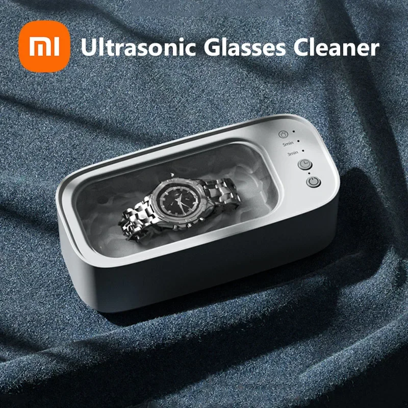 Xiaomi Ultrasonic 360° Cleaning Machine 45KHZ Jewelry Eyeglasses Watches Cleaner Timing For Watch Jewelry Makeup Tool Eyeglass