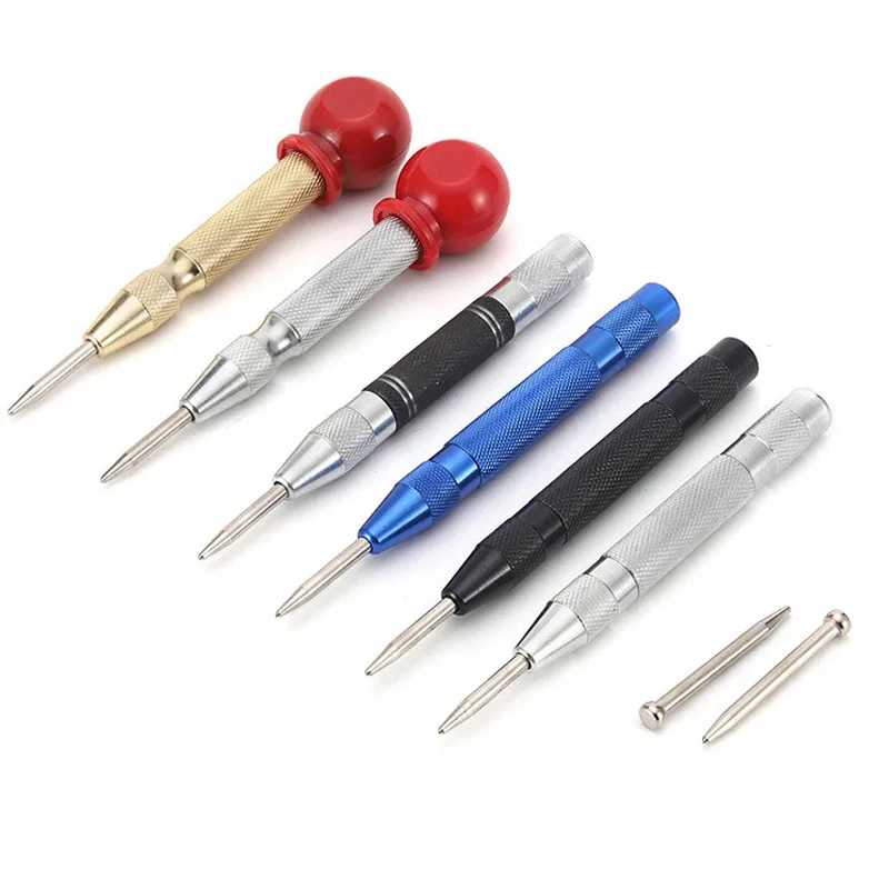 Automatic Center Punch Locator Spring-loaded Positioner Semi Glass Striker,Drill Bit Window Breaker Breaking Device Drill Tool