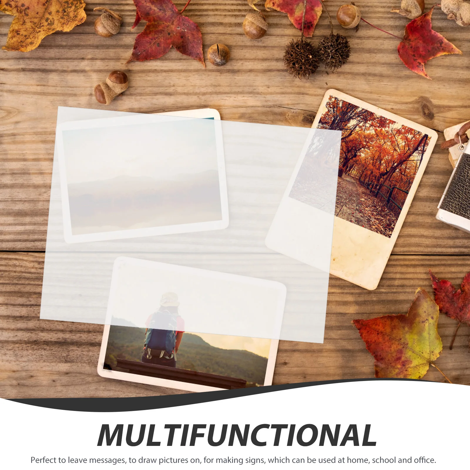 

6Pcs Clear Acrylic Message Board Transparent Memo Writing Board for Home School Office Desktop Notes School Supply