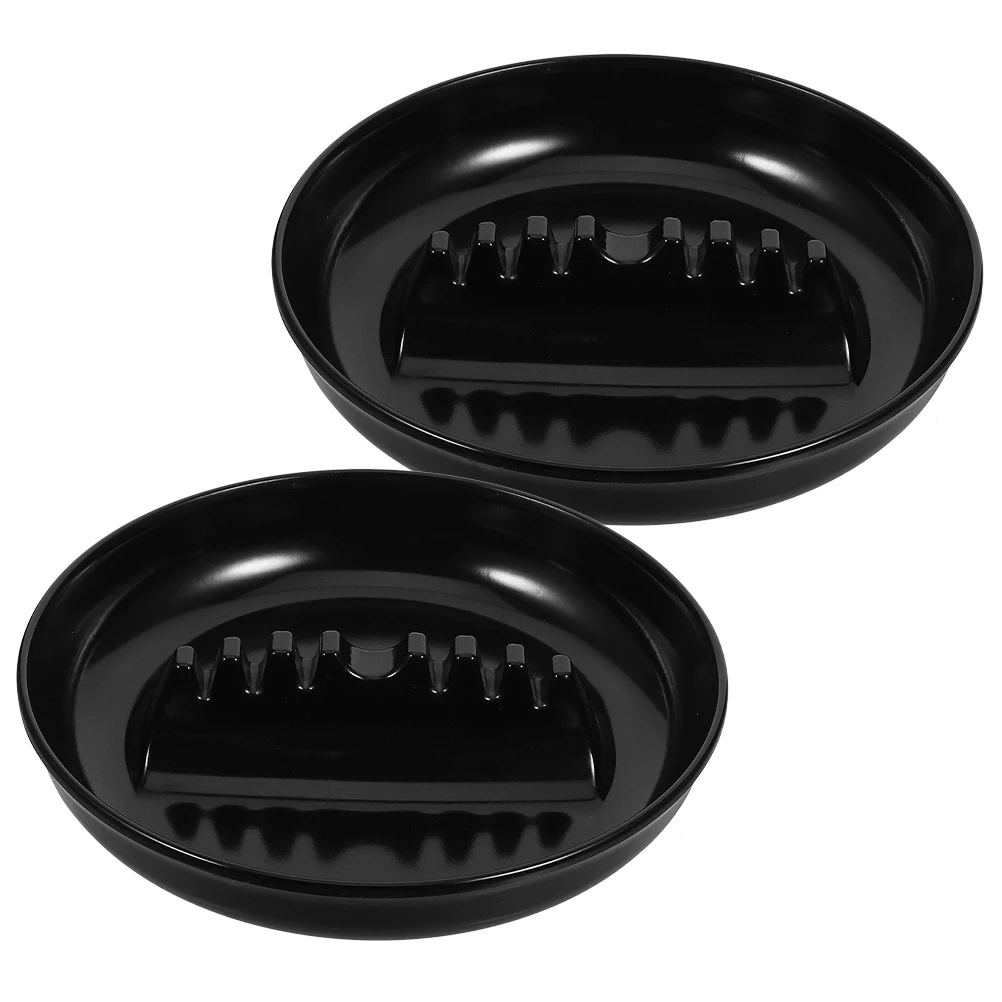 

2pcs Ashtray Car Supplies Automotive 7 Slots Plastic Round Cigar Ashtray Durable Portable Cup Holder Compatible Car Ashtrays For