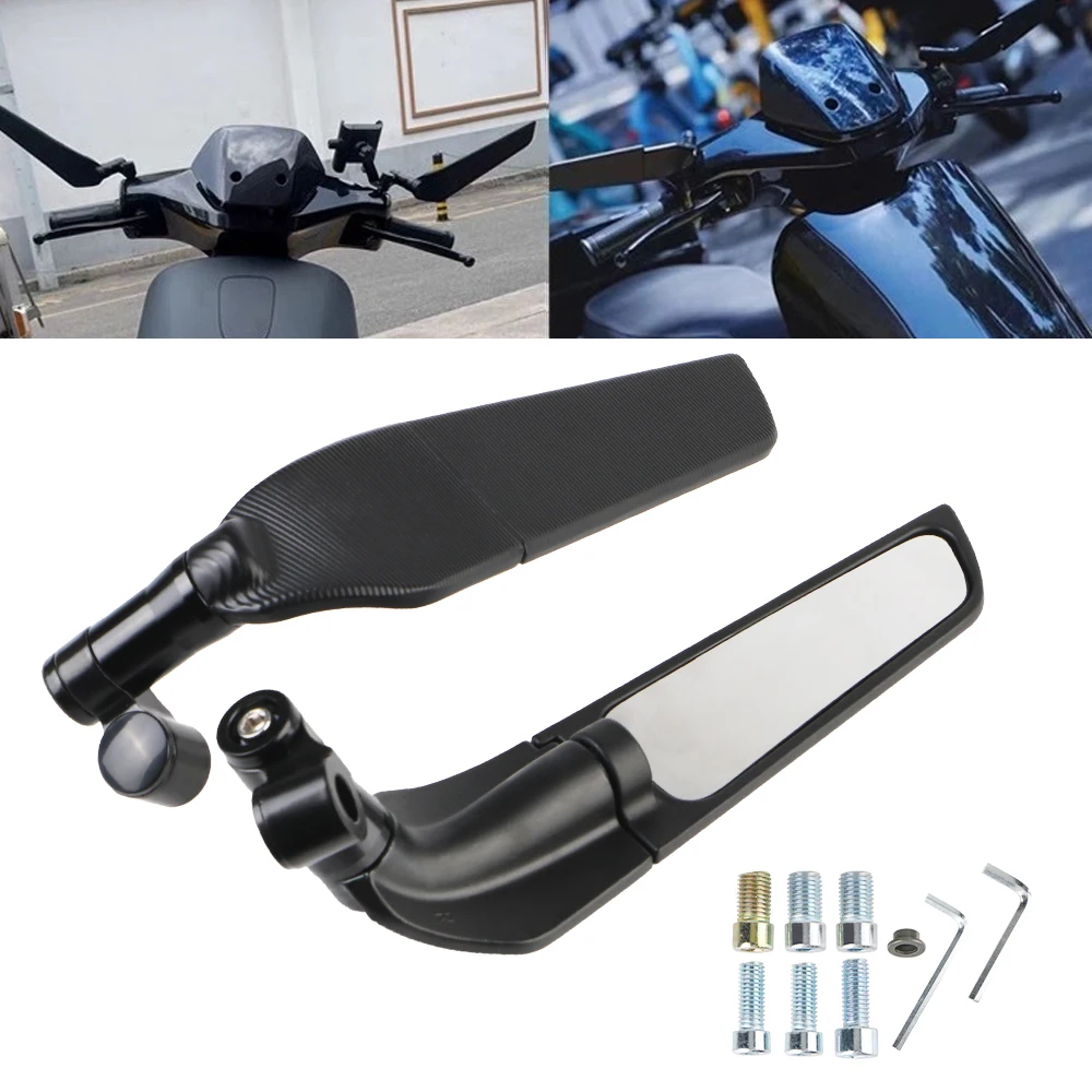 

Modified Wind Wing Universal 1 Pair Rotating Rearview Mirror Motorbike Aaccessories Adjustable Motorcycle Mirror