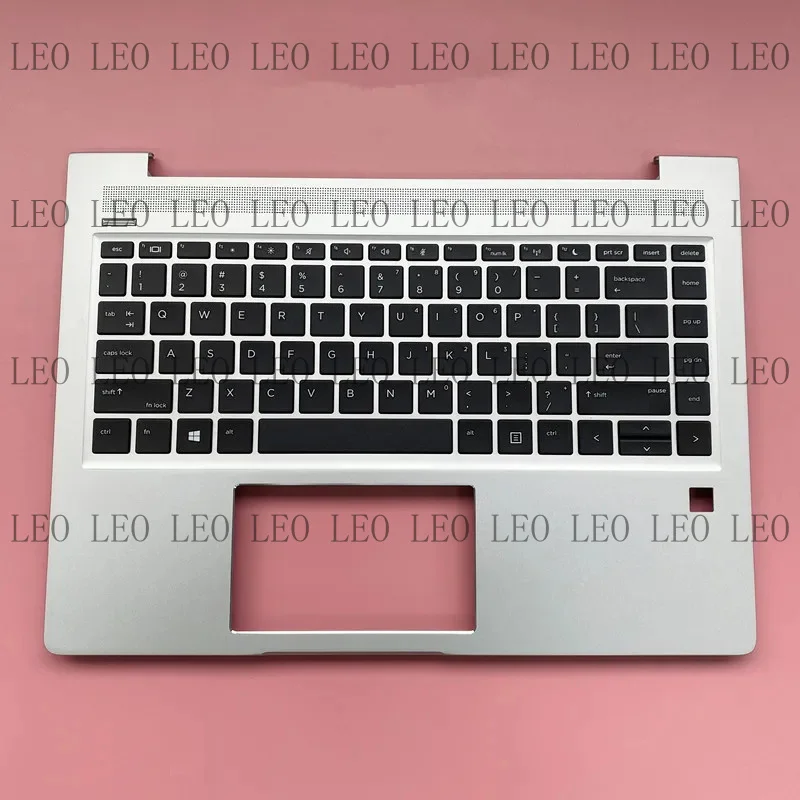 MY for HP ProBook 440 G7 Palmrest Cover Case FPR hole Keyboard Silver L65225-001