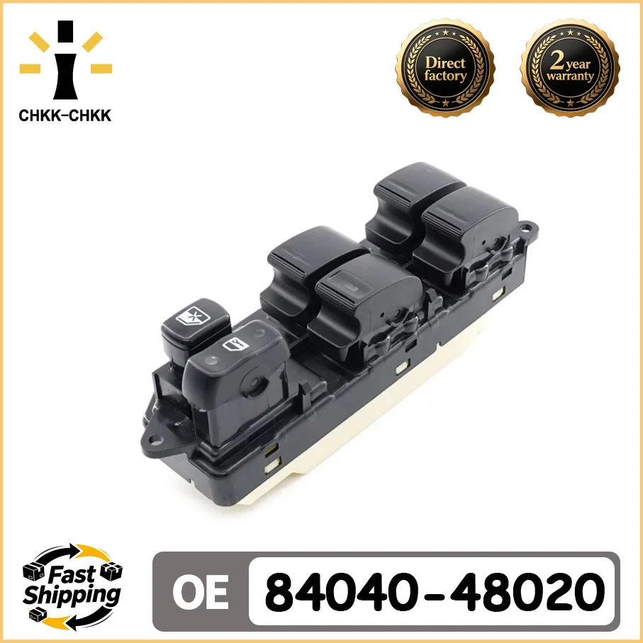 CHKK-CHKK New Master Power Window Door Switch 84040-48020 8404048020 For 1999-2003 Lexus RX300 Left Driving
