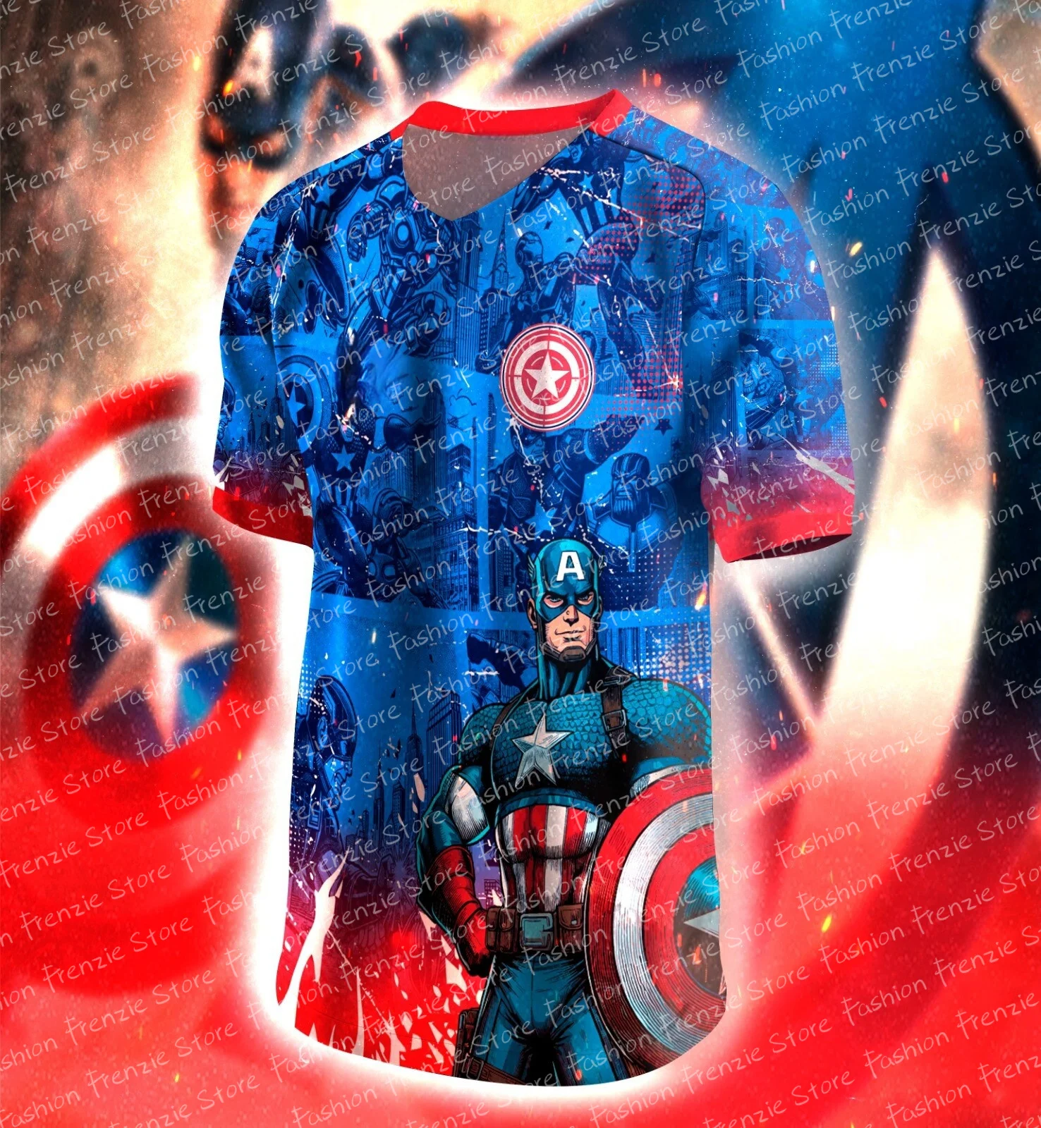 T-shirt de sport Marvel ForeTshirts pour enfants, maillots pour garçons et filles, cadeaux d'anniversaire pour enfants, design d