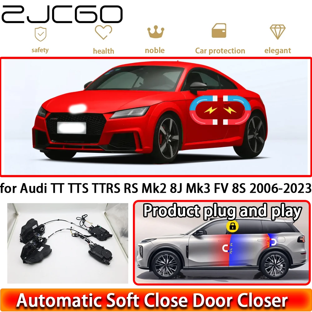 

for Audi TT TTS TTRS RS Mk2 8J Mk3 FV 8S 2006-2023 OEM Soft Close Door Kit Power Closing Latch System Auto Pull Door Easy Close