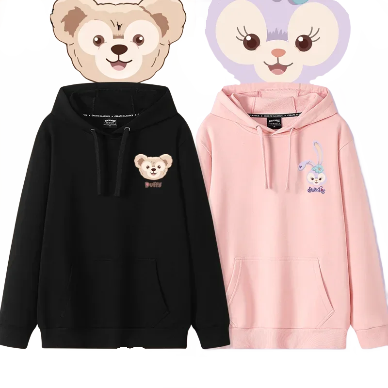 The Disney Bear Duffy and StellaLou Cartoon Anime Printing Women's Hoodie Autumn and Winter lovely Couple's clothing hoodie