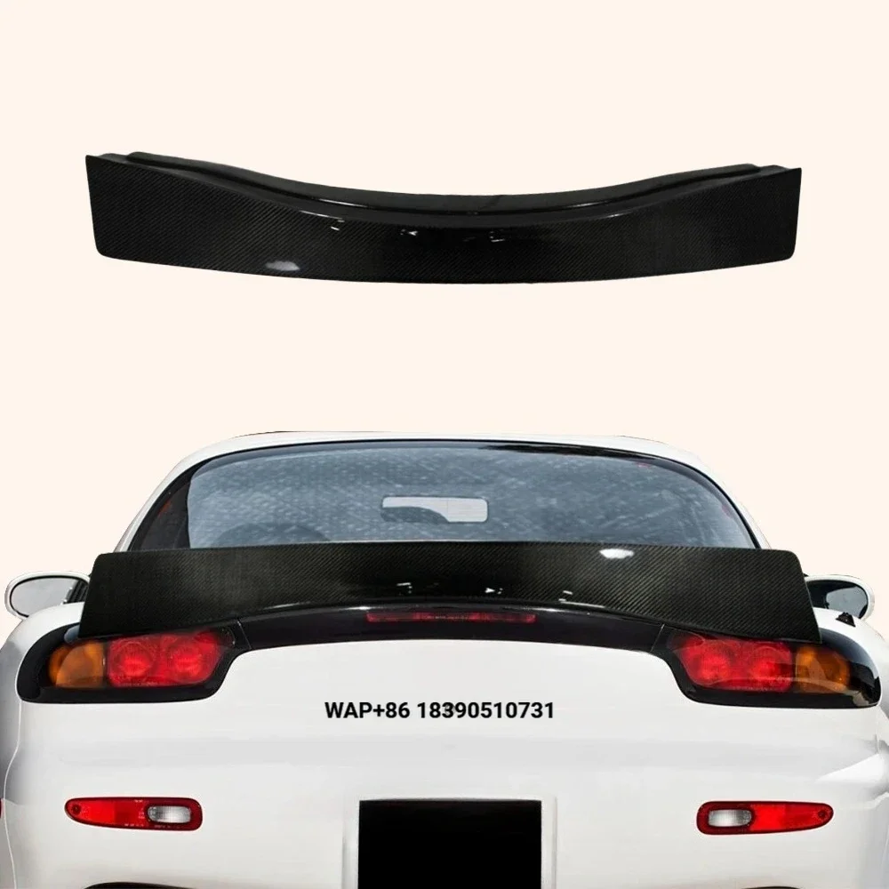 

Car Body Kit Carbon Fiber Rear Spoiler for RX7 RX-7 FD3S RB Style Rear Trunk Boot Spoiler Ducktail