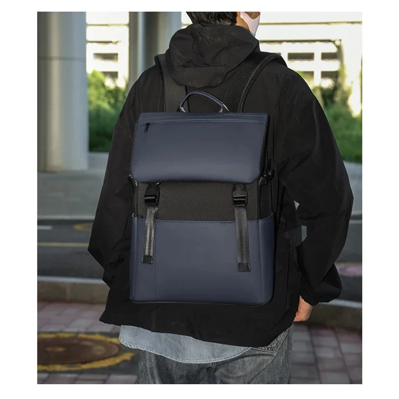 New 2026 Men's Fashion Casual Large Capaci Waterproof Computer Handheld Backpack Slish Korean Sle Bookbag Soft Shoulder mochila