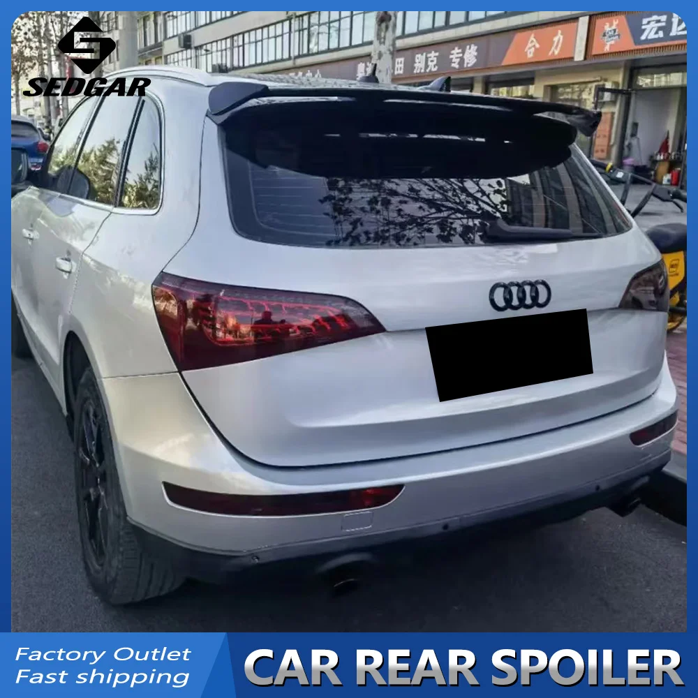 For 2010--2024 Audi Q5 Q5L Trunk Roof Spoiler GT Style High Quality ABS Plastic Unpainted Rear Spoiler Trunk Boot Wing Spoiler 