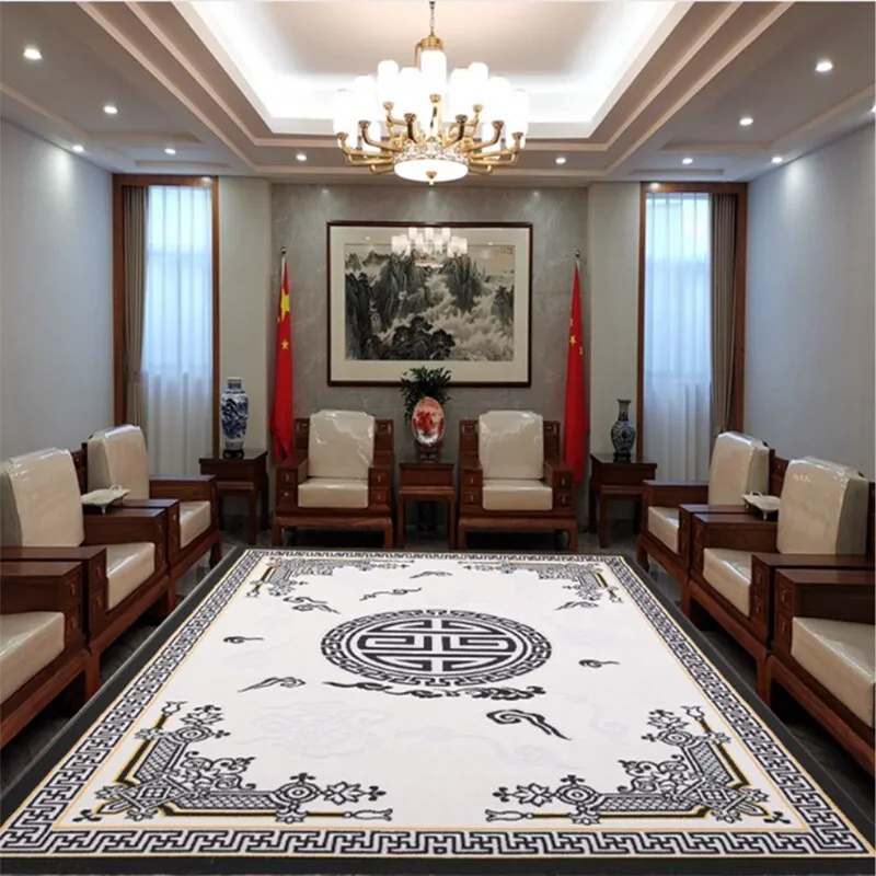 LTT Chinese living room carpet sofa coffee table blanket thickened household bedroom floor mat