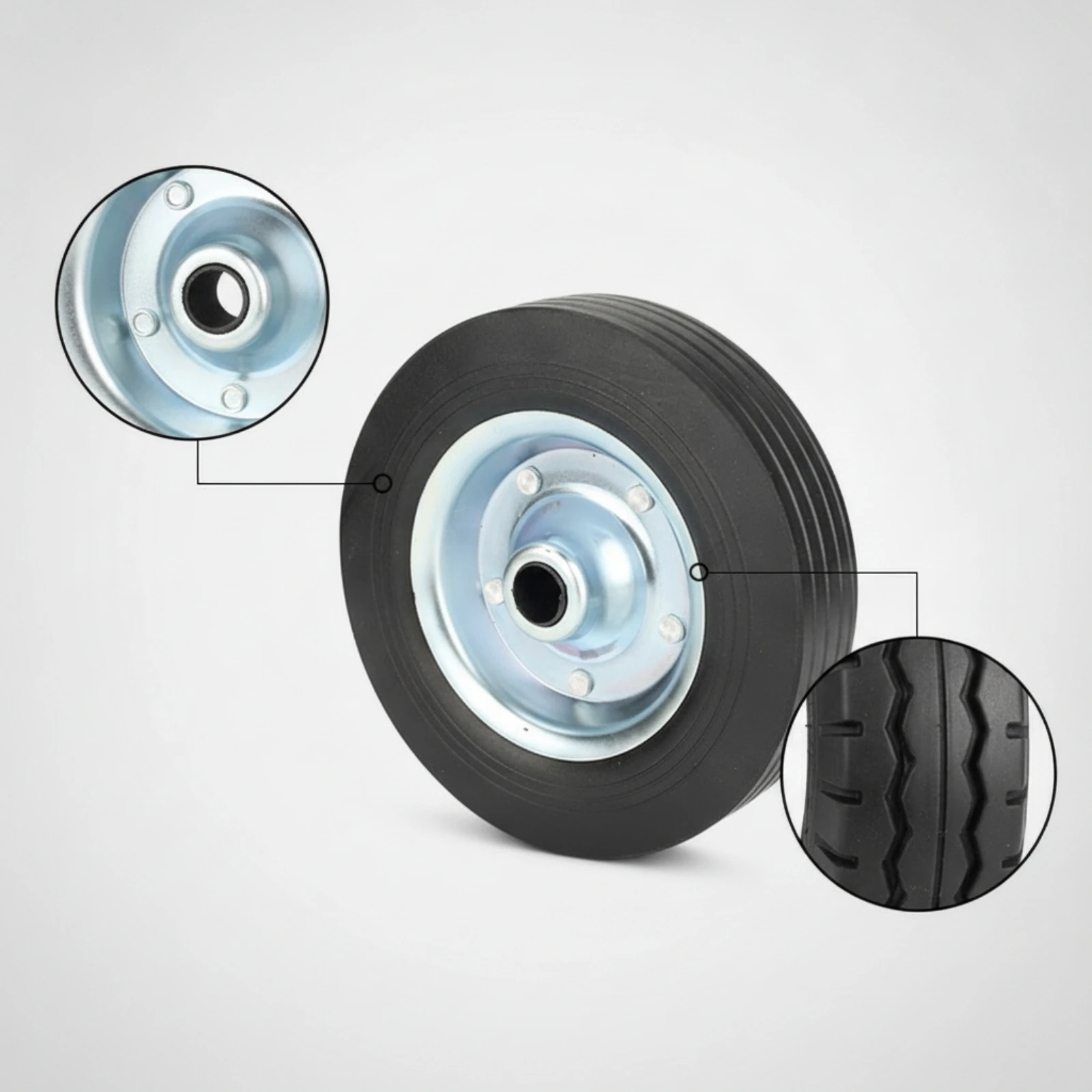 Trailer Jack Wheel Replacement Sturdy Trailer Jack Wheel Easy Installation Compact for Mechanics, Roadside Maintenance view 2