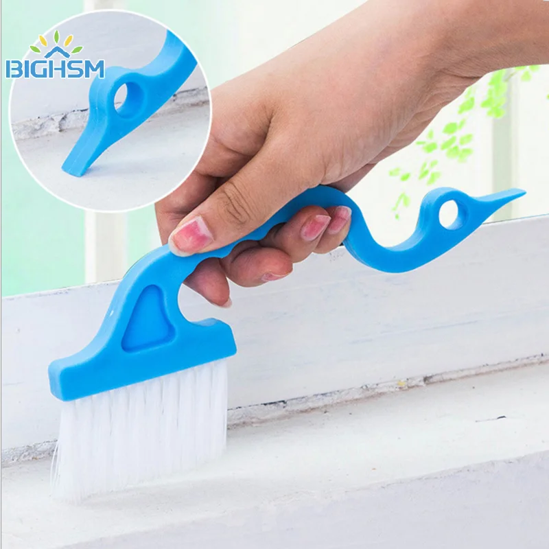 1Pcs Swan Shape Window Groove Cleaning Brush Scraper Brush Sill Crevice Cleaner Kitchen Cleaning Brush Wheel Kitchen Accessories