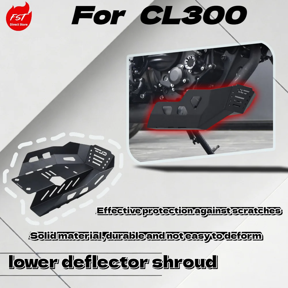 For  CL300 Thickened Stainless Steel Engine Protection Plate Under Cowl Chassis Decorative Guard