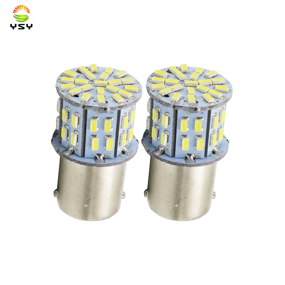 

100pcs 1156 BA15S P21W LED Bulbs 50SMD 1157 BAY15D Led Bulb Car Turn Signal Light Auto White 12V 24V