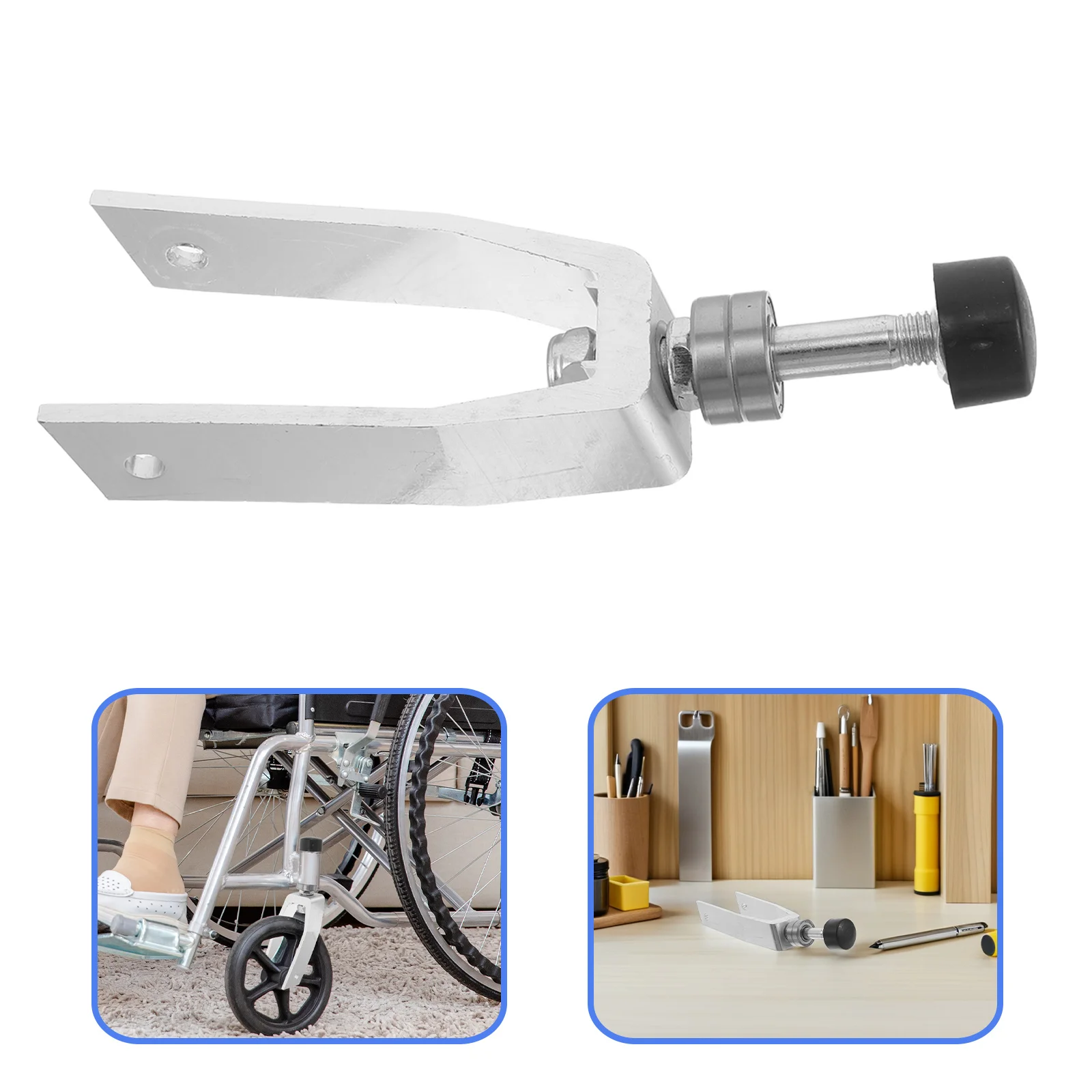 

Кронштейн для передней вилки инвалидной коляски из алюминиевого сплава с подшипником, запчасти для ремонта поворотных колес ручных транспортных кресел